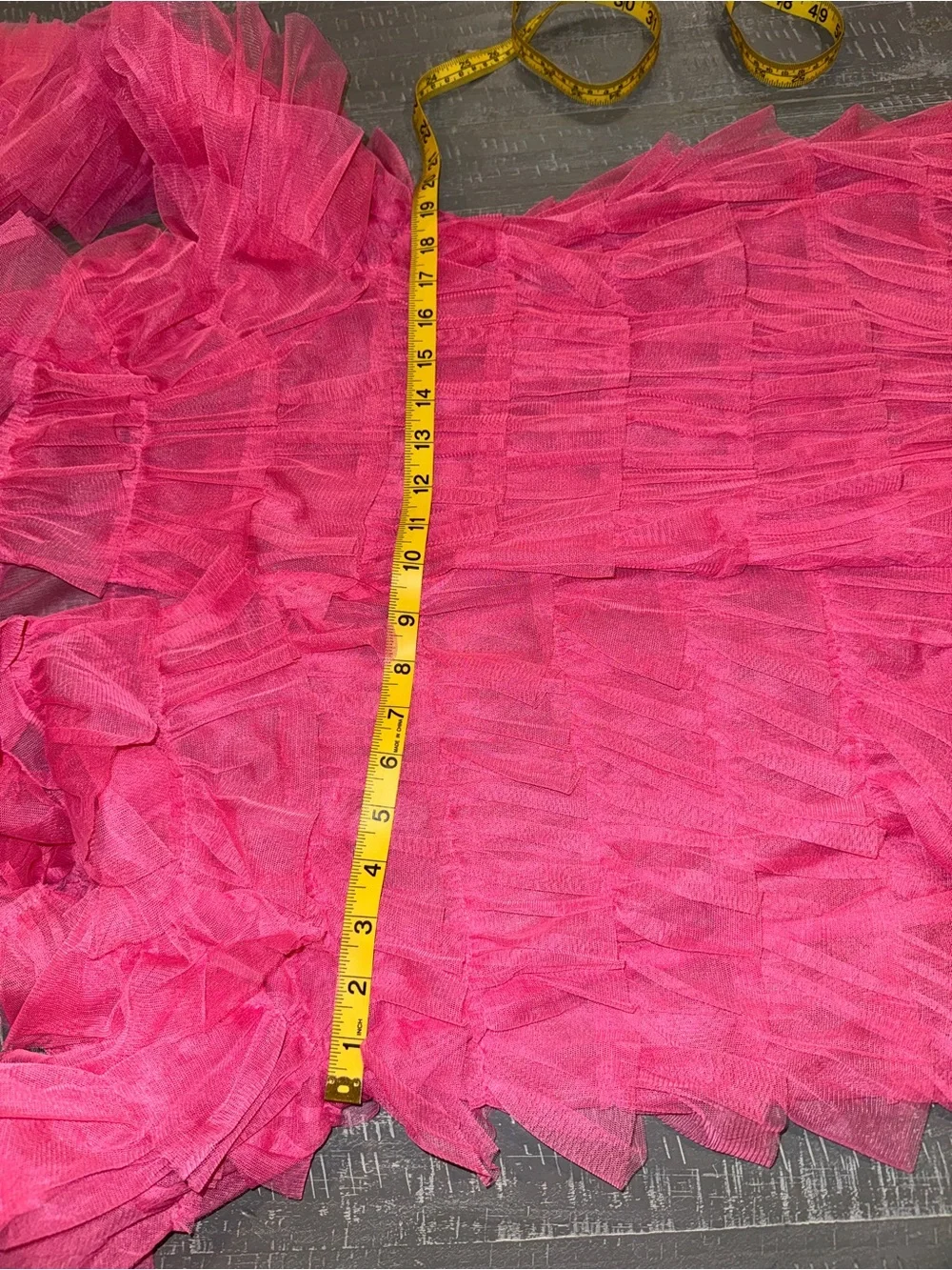 Betsey Johnson Torrid Pink Tulle Ruffle Tiered Kimono Mesh Jacket Plus Size 2